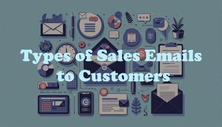 Types of sales emails to customers in email marketing